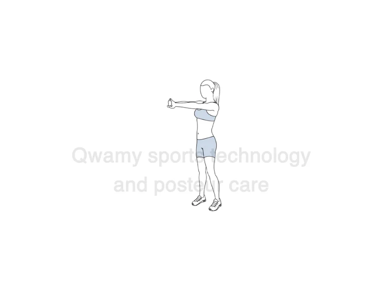 تمرين تمديد أعلى الظهر (Upper Back Stretch)