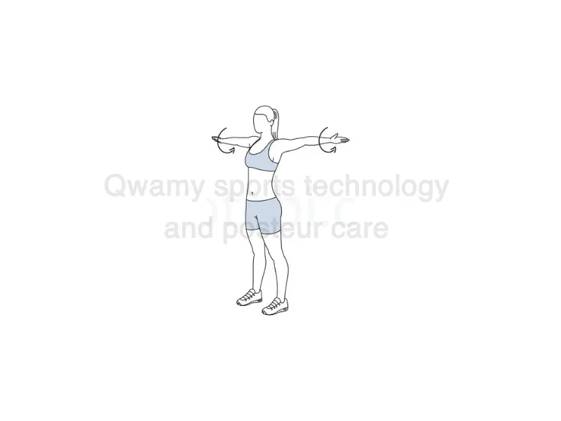 تمرين (دوائر الكتف – Shoulder Rotation Circles)