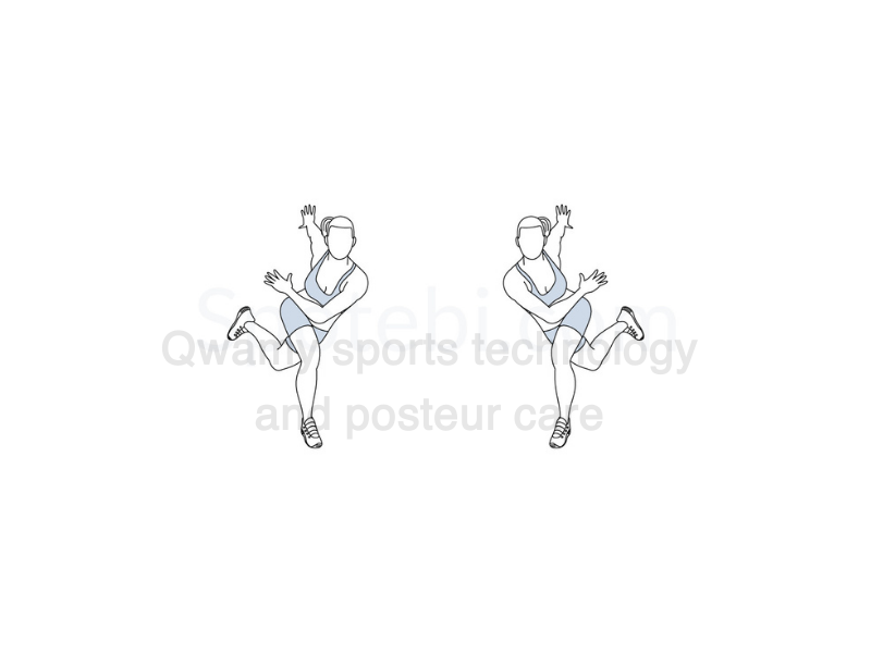 تمرين (قفز جانبي – Lateral Skater Jumps)