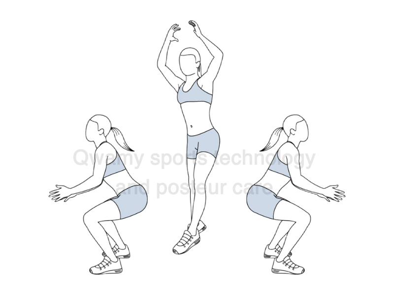 تمرين (قفزة القرفصاء بزاوية 180 درجة – 180 Jump Squat)