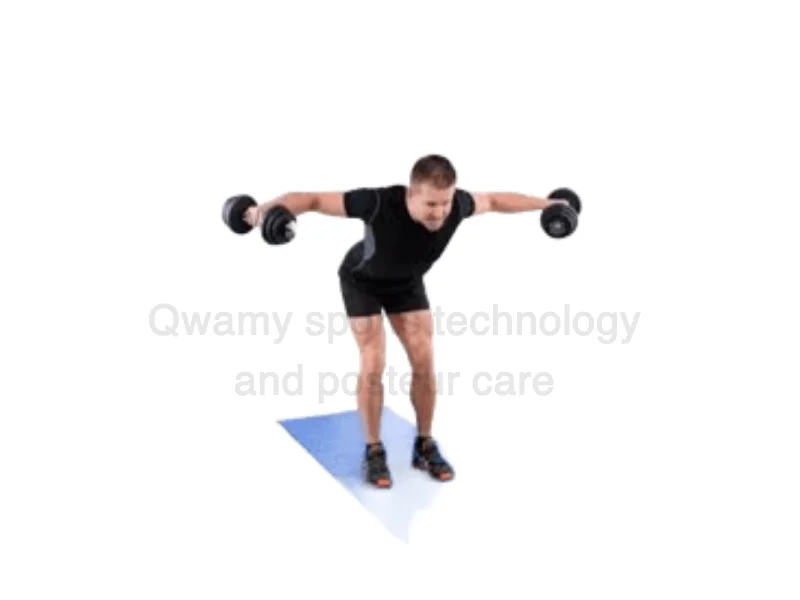 تمرين (الطيران العكسي بالدمبلز – Reverse Fly with Dumbbells)